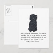 Affenpinscher Keepake Postkarte (Vorne/Hinten)