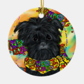 Affenpinscher Keramik Ornament (Vorne)