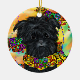 Affenpinscher Keramik Ornament