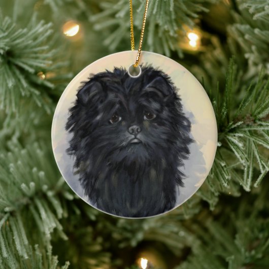 Affenpinscher Keramik Ornament (Baum)