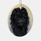 Affenpinscher Keramik Ornament (Rechts)