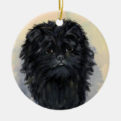 Affenpinscher Keramik Ornament (Vorne)