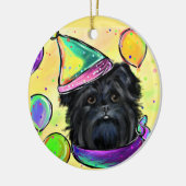 Affenpinscher Keramik Ornament (Links)