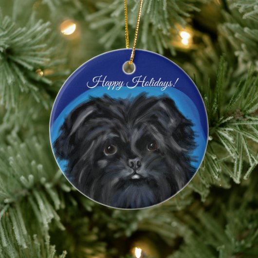 AFFENPINSCHER KERAMIK ORNAMENT (Baum)