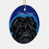 AFFENPINSCHER KERAMIK ORNAMENT (Rechts)