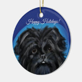 AFFENPINSCHER KERAMIK ORNAMENT (Links)