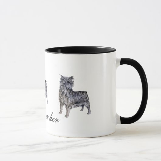 Affenpinscher Keramik Tasse (Rechts)