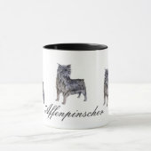 Affenpinscher Keramik Tasse (Zentrum)