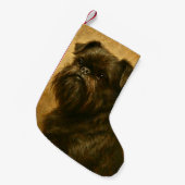 Affenpinscher Kleiner Weihnachtsstrumpf (Vorderansicht (hängend))