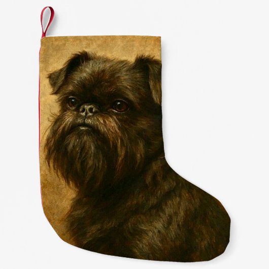 Affenpinscher Kleiner Weihnachtsstrumpf (Vorderseite)