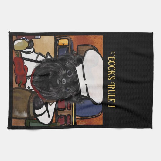 Affenpinscher Koch Geschirrtuch (Horizontal)