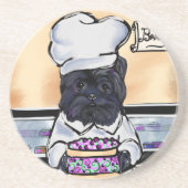 Affenpinscher Koch Getränkeuntersetzer (Vorne)