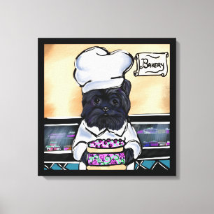 Affenpinscher Koch Leinwanddruck