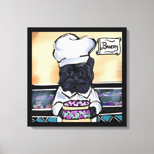 Affenpinscher Koch Leinwanddruck (Vorderseite)