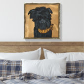 AFFENPINSCHER LEINWANDDRUCK (Insitu (Schlafzimmer))