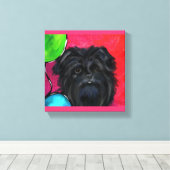 Affenpinscher Leinwanddruck (Insitu (Holzboden))