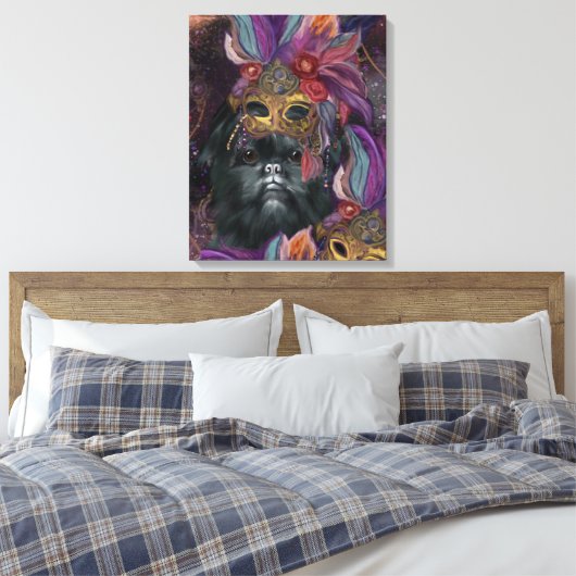 Affenpinscher Leinwanddruck (Insitu (Schlafzimmer))