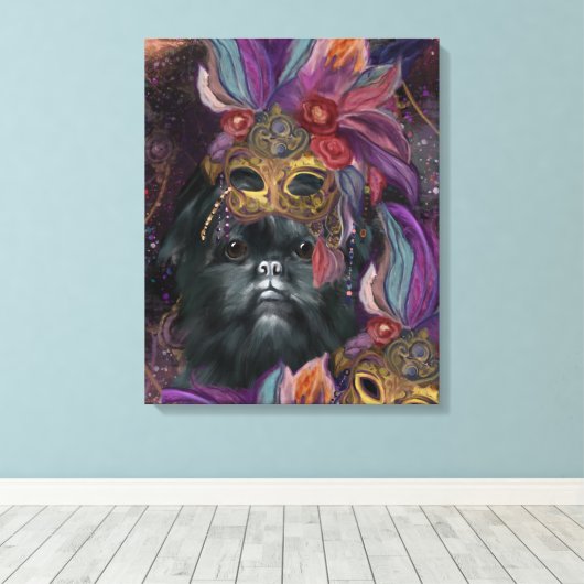 Affenpinscher Leinwanddruck (Insitu (Holzboden))