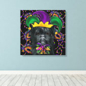 Affenpinscher Leinwanddruck (Insitu (Holzboden))