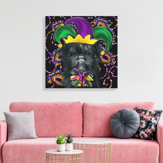 Affenpinscher Leinwanddruck (Insitu (Wohnzimmer))