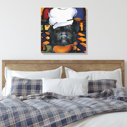 Affenpinscher Leinwanddruck (Insitu (Schlafzimmer))