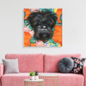 AFFENPINSCHER LEINWANDDRUCK (Insitu (Wohnzimmer))