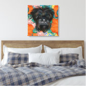 AFFENPINSCHER LEINWANDDRUCK (Insitu (Schlafzimmer))