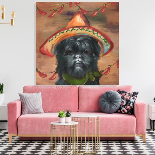Affenpinscher Leinwanddruck (Insitu (Wohnzimmer))
