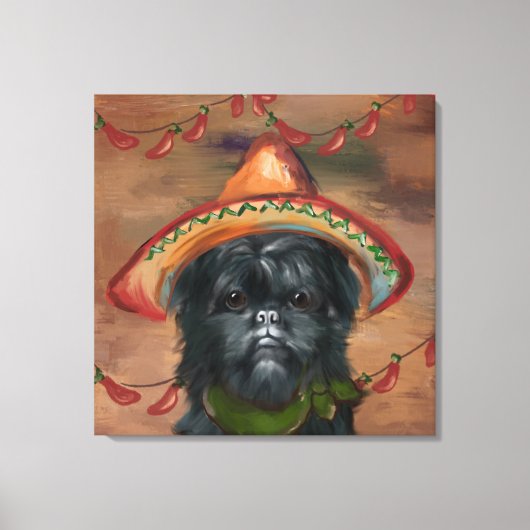 Affenpinscher Leinwanddruck (Vorderseite)