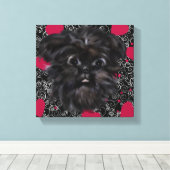 Affenpinscher Leinwanddruck (Insitu (Holzboden))