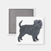 Affenpinscher Magnet (Vorderseite/Rückseite)