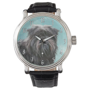 Affenpinscher Malerei - Niedliche Original Dog Art Armbanduhr