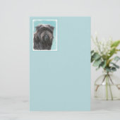 Affenpinscher Malerei - Niedliche Original Dog Art Briefpapier (Stehend Vorderseite)