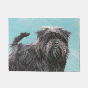 Affenpinscher Malerei - Niedliche Original Dog Art Fußmatte