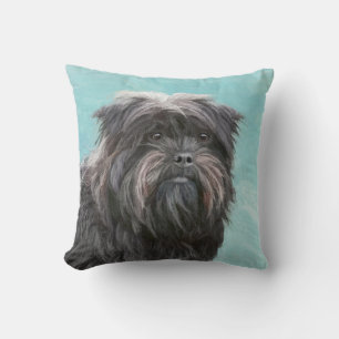 Affenpinscher Malerei - Niedliche Original Dog Art Kissen