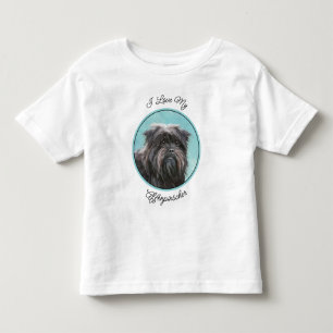 Affenpinscher Malerei - Niedliche Original Dog Art Kleinkind T-shirt