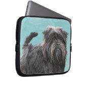 Affenpinscher Malerei - Niedliche Original Dog Art Laptopschutzhülle (Vorne Rechts)