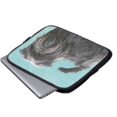 Affenpinscher Malerei - Niedliche Original Dog Art Laptopschutzhülle (Vorne Knopf)