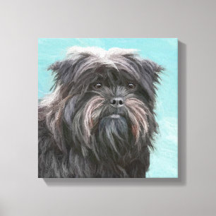 Affenpinscher Malerei - Niedliche Original Dog Art Leinwanddruck