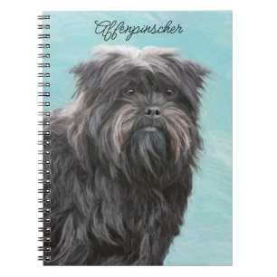 Affenpinscher Malerei - Niedliche Original Dog Art Notizblock