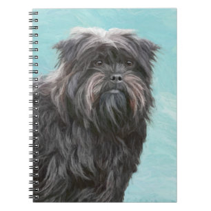 Affenpinscher Malerei - Niedliche Original Dog Art Notizblock