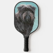 Affenpinscher Malerei - Niedliche Original Dog Art Pickleball Schläger (Rückseite)