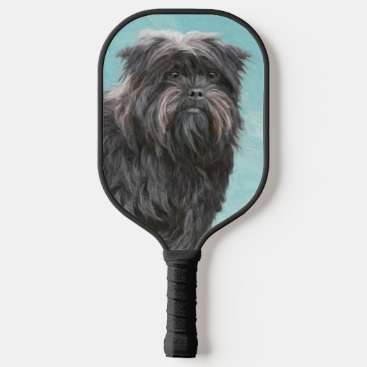 Affenpinscher Malerei - Niedliche Original Dog Art Pickleball Schläger (Rückseite)
