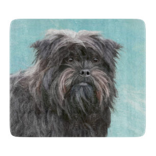 Affenpinscher Malerei - Niedliche Original Dog Art Schneidebrett