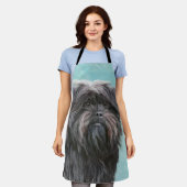 Affenpinscher Malerei - Niedliche Original Dog Art Schürze (Getragen)
