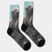Affenpinscher Malerei - Niedliche Original Dog Art Socken (Rechts)