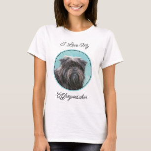 Affenpinscher Malerei - Niedliche Original Dog Art T-Shirt