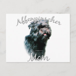 Affenpinscher Mama 2 Postkarte