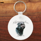 Affenpinscher Mama 2 Schlüsselanhänger (Vorderseite)