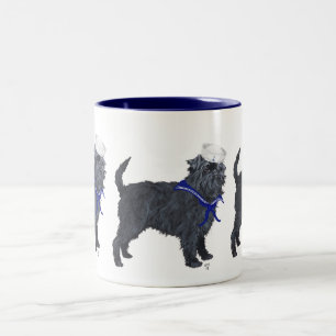 Affenpinscher Matrose Zweifarbige Tasse